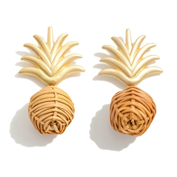 Jewelry - Raffia Pineapple Earrings